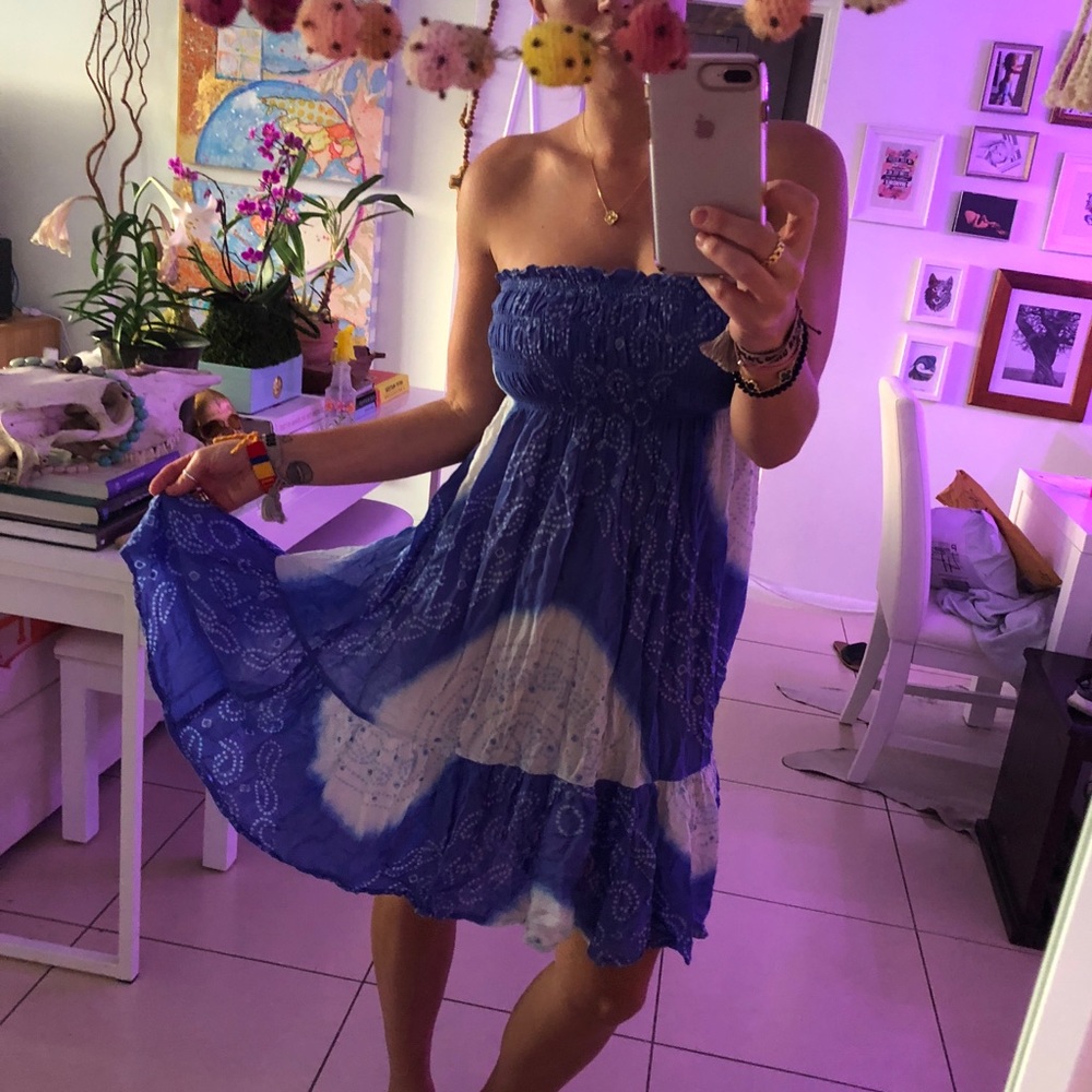 Cool Change Swim cover up dress blue